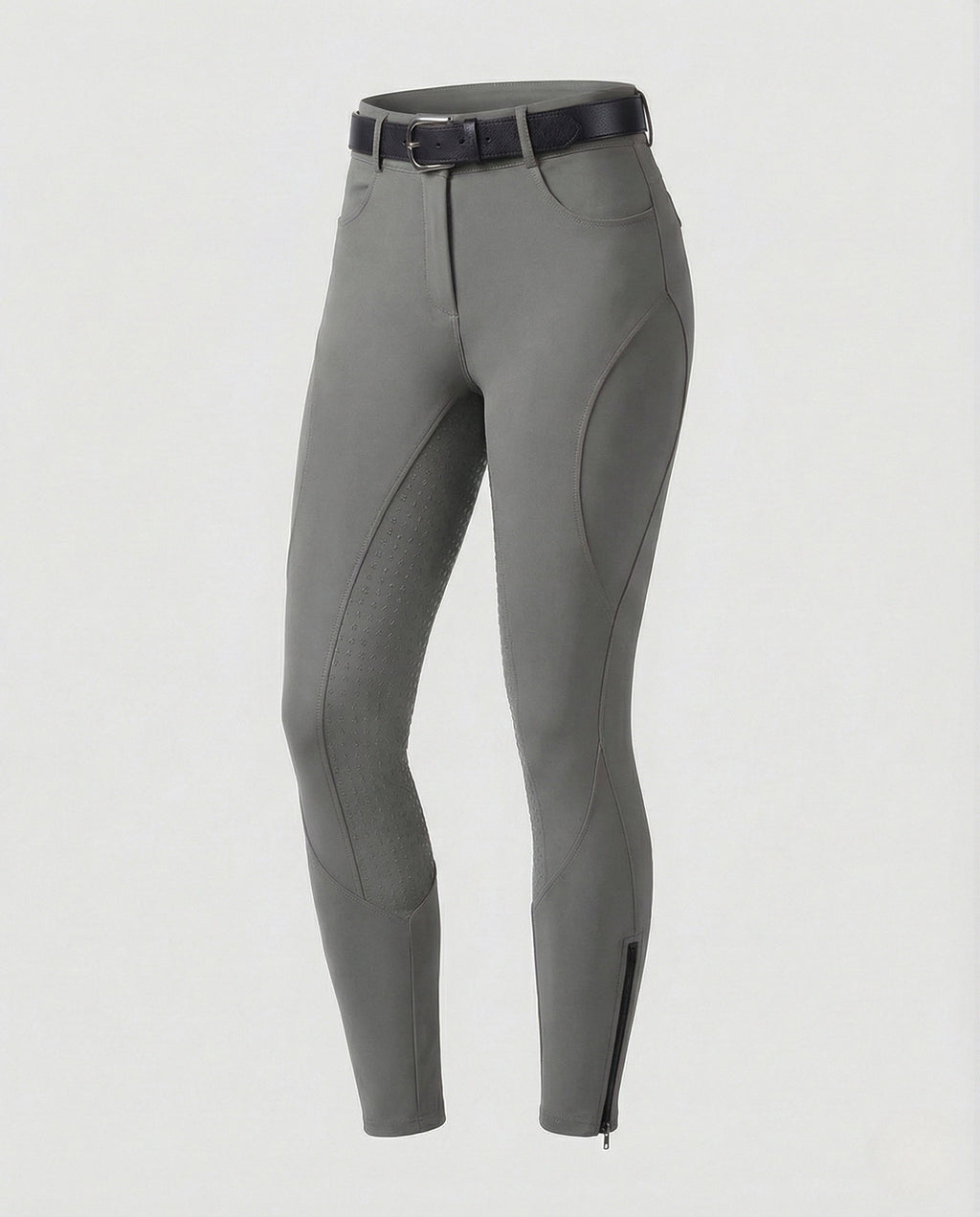 Women's High-Waisted Riding Breeches with Grip Panels