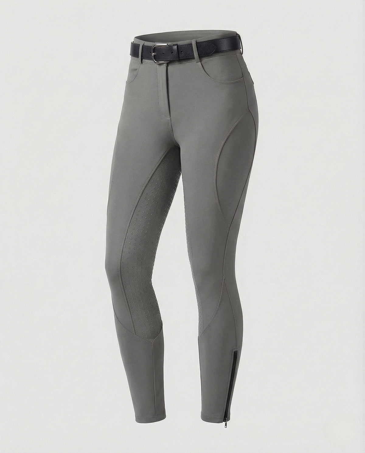 Women's High-Waisted Riding Breeches with Grip Panels