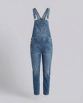 Women's Relaxed Fit Denim Dungarees with Adjustable Straps