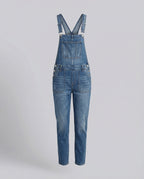 Women's Relaxed Fit Denim Dungarees with Adjustable Straps
