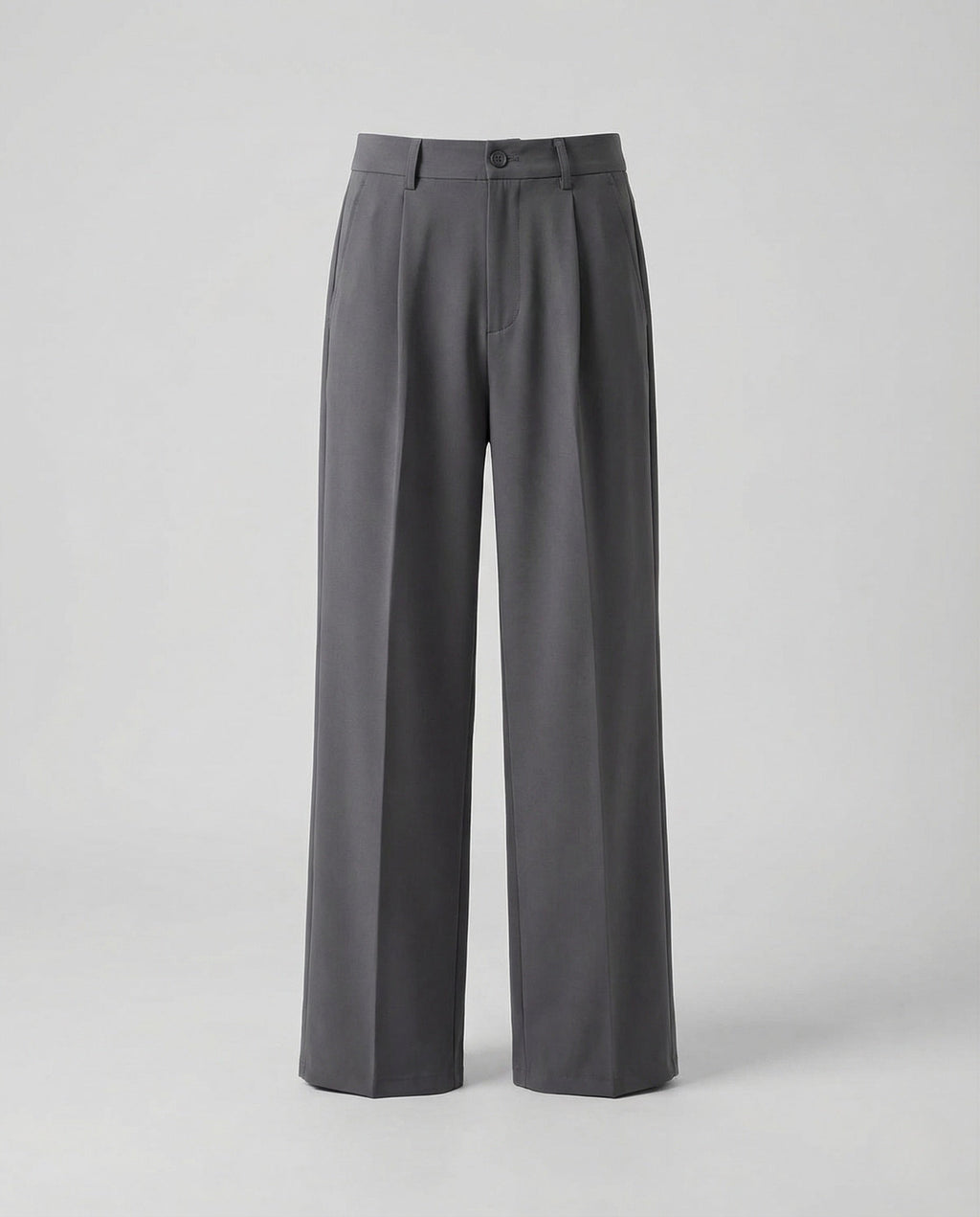 Women's Pleated Wide Leg Trousers with Belt Loops