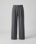 Women's Pleated Wide Leg Trousers with Belt Loops