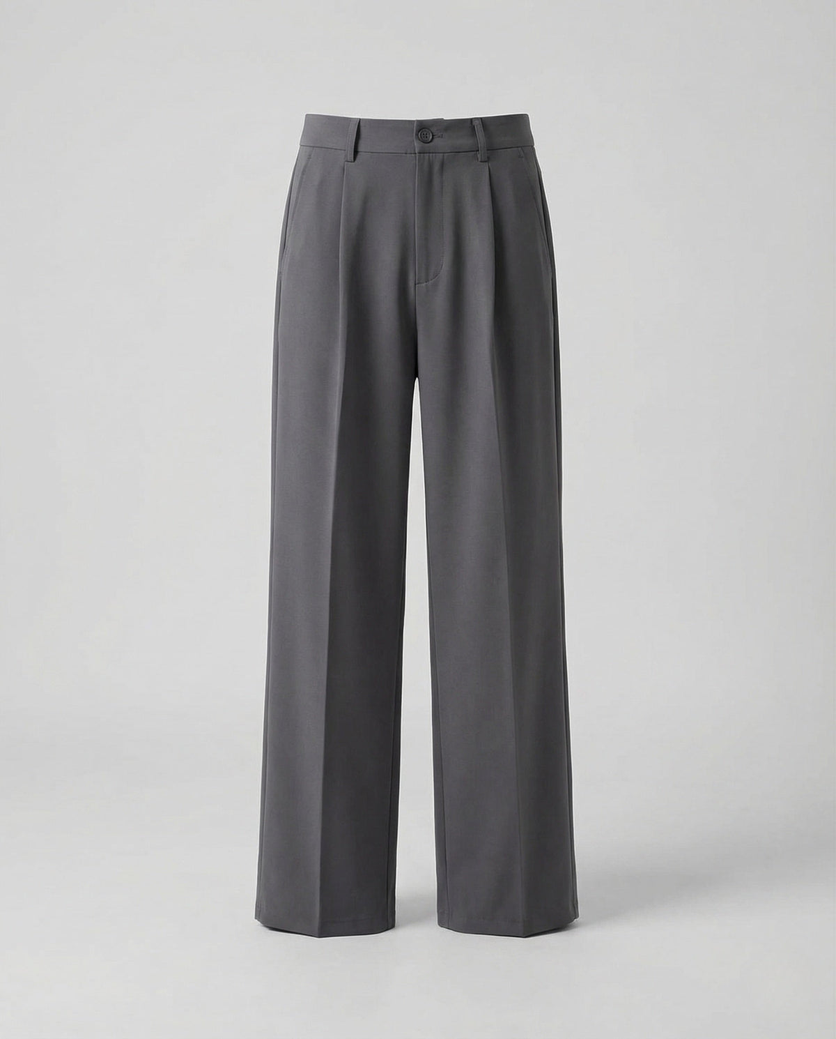 Women's Pleated Wide Leg Trousers with Belt Loops