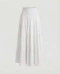 Women's Tiered Maxi Skirt with Smocked Waist