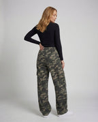 Women's Relaxed Fit Cargo Trousers with Drawstring Waist