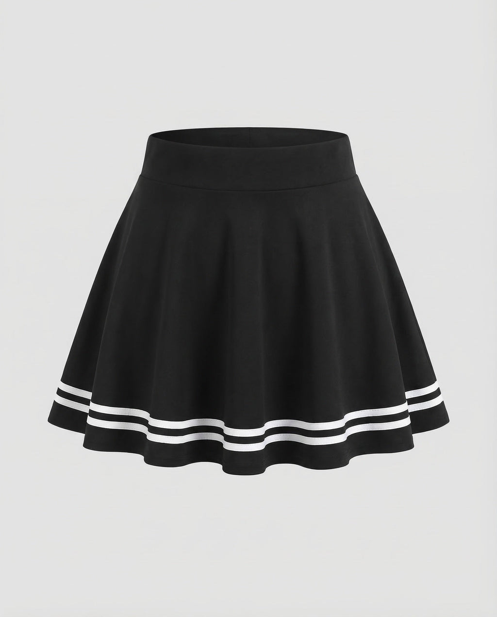 Women's High Waisted A-Line Mini Skirt with Flared Skater Silhouette