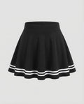 Women's High Waisted A-Line Mini Skirt with Flared Skater Silhouette