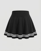 Women's High Waisted A-Line Mini Skirt with Flared Skater Silhouette