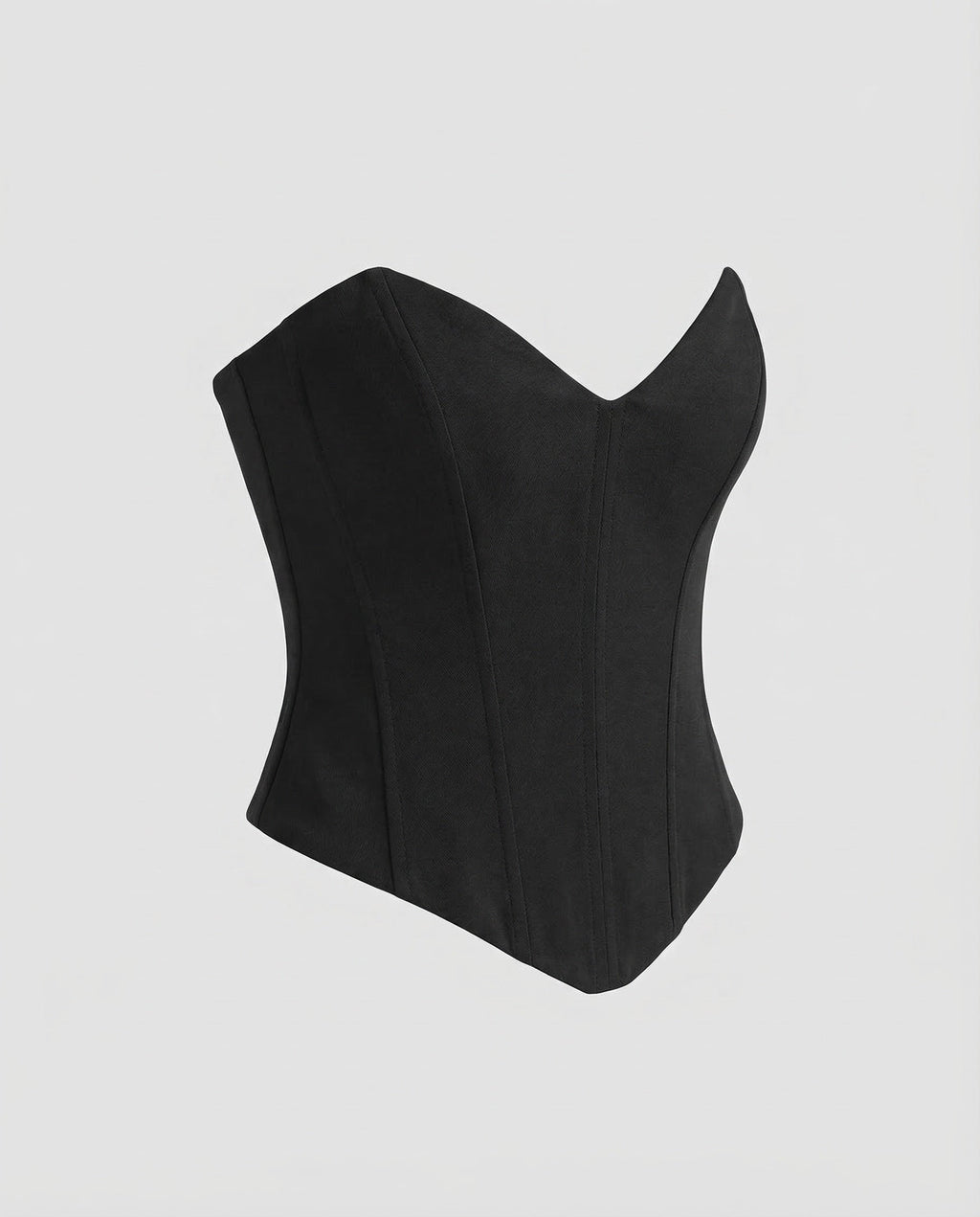 Women's Strapless Corset Bustier Top with Sweetheart Neckline