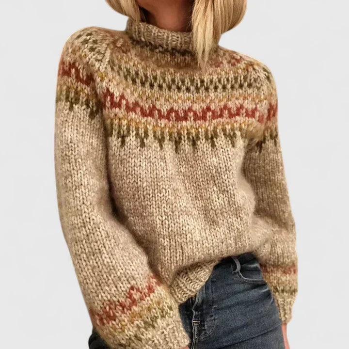 Women's Knit Jumper – Cosy Season Essential in Camel or Grey