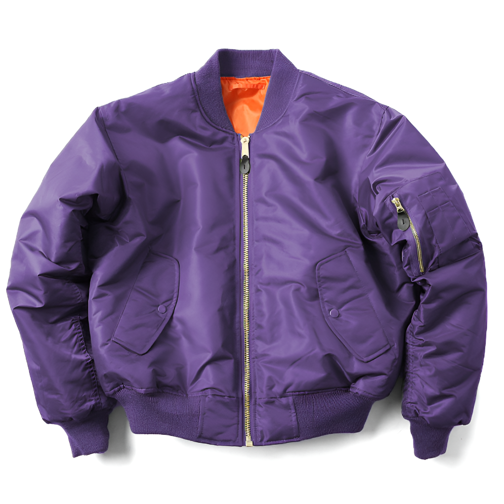 Ribbed Trim Bomber Jacket – Classic Design in 11 Colours