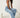 Straight Leg High Waist Jeans with Glitter Detail – Women's Sparkle Denim