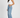 Straight Leg High Waist Jeans with Glitter Detail – Women's Sparkle Denim