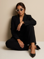Cream Cat Eye Sunglasses – Women's Retro Vintage-Style Sunglasses