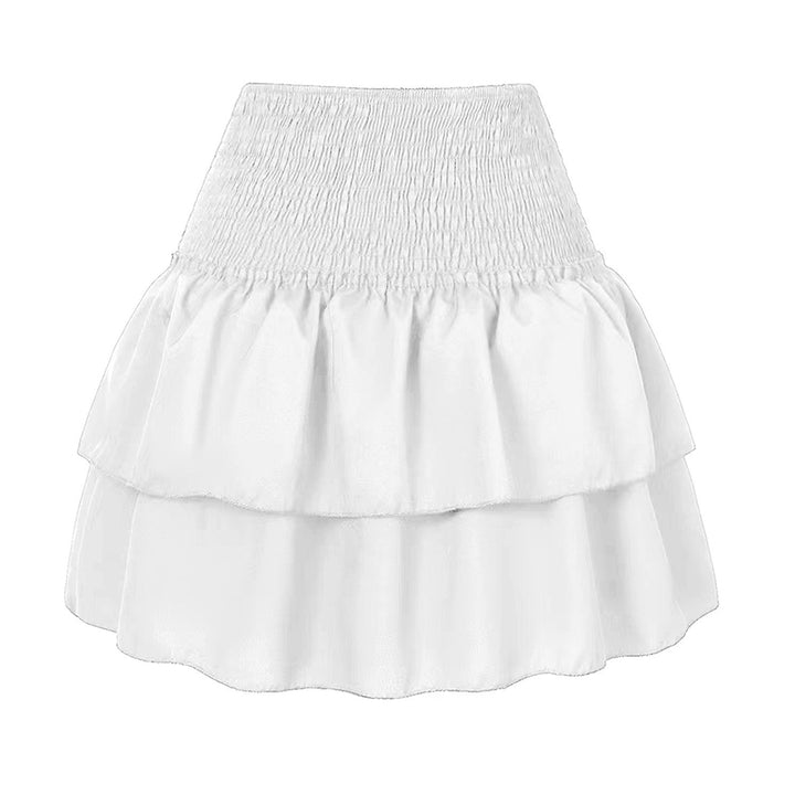 Boho Mini Skirt with Stretch Waistband & Ruffles – Flirty Summer Skirt