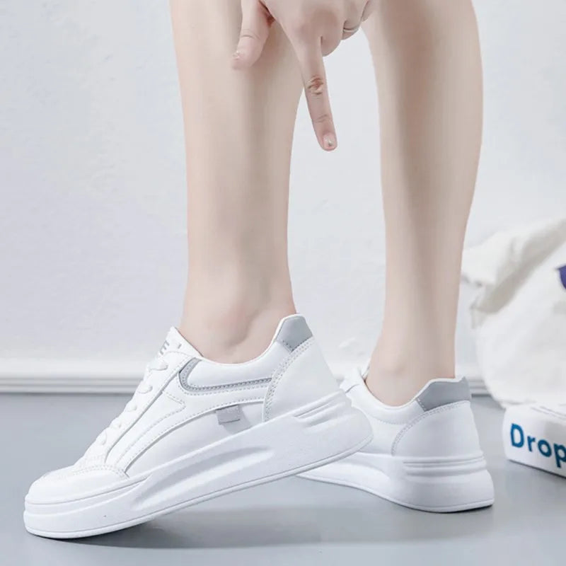 Lace-Up Leisure Trainer – Chic Everyday Comfort Sneaker | Meave & Ivy