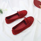 Suede Slip-On Loafer Flat – Effortless Ballet Flat | Meave & Ivy
