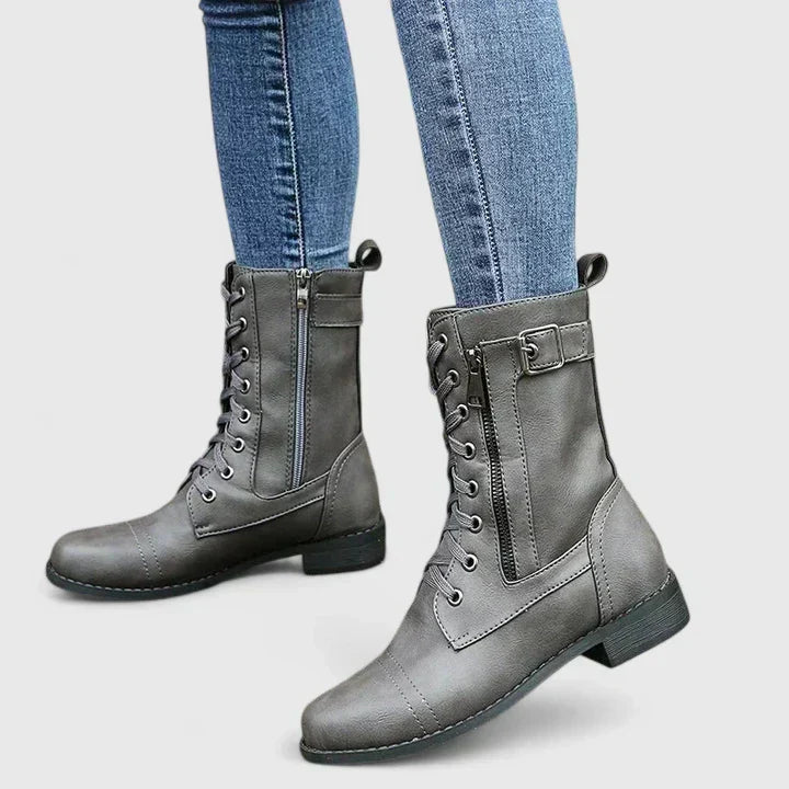 Women's Boots – Cushioned All-Day Comfort in Black or Grey