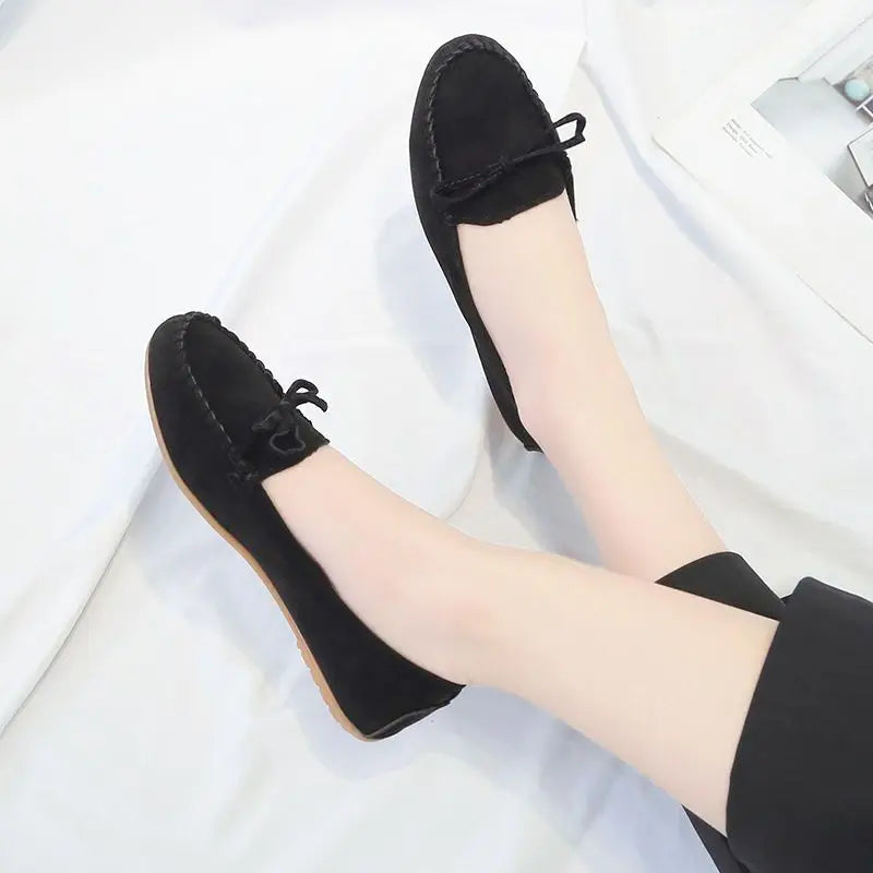 Suede Slip-On Loafer Flat – Effortless Ballet Flat | Meave & Ivy