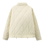 Quilted Everyday Jacket with Pocket Detail & Drawstring Waist