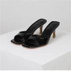 Square-Toe Heeled Sandal – Elegant High Heel | Meave & Ivy