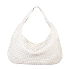 Woven Shoulder Bag with Luxe Braided Design – Textured Handbag