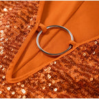 Women's Sequin Mini Dress with V-Neck & Ring Detail – Sparkly Party Dress
