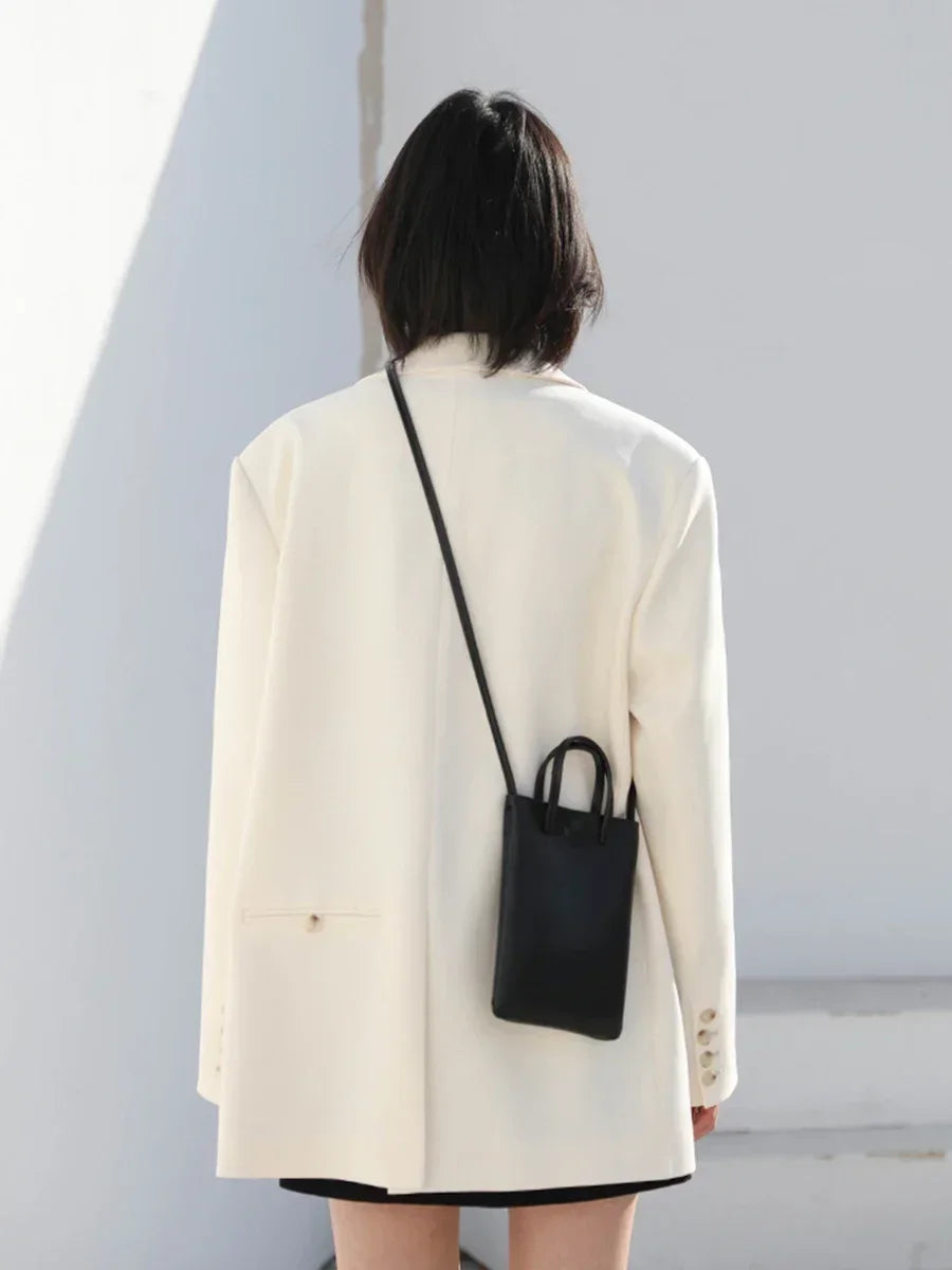 Ivory Classic Blazer – Effortless Tailored Office Jacket | Meave & Ivy
