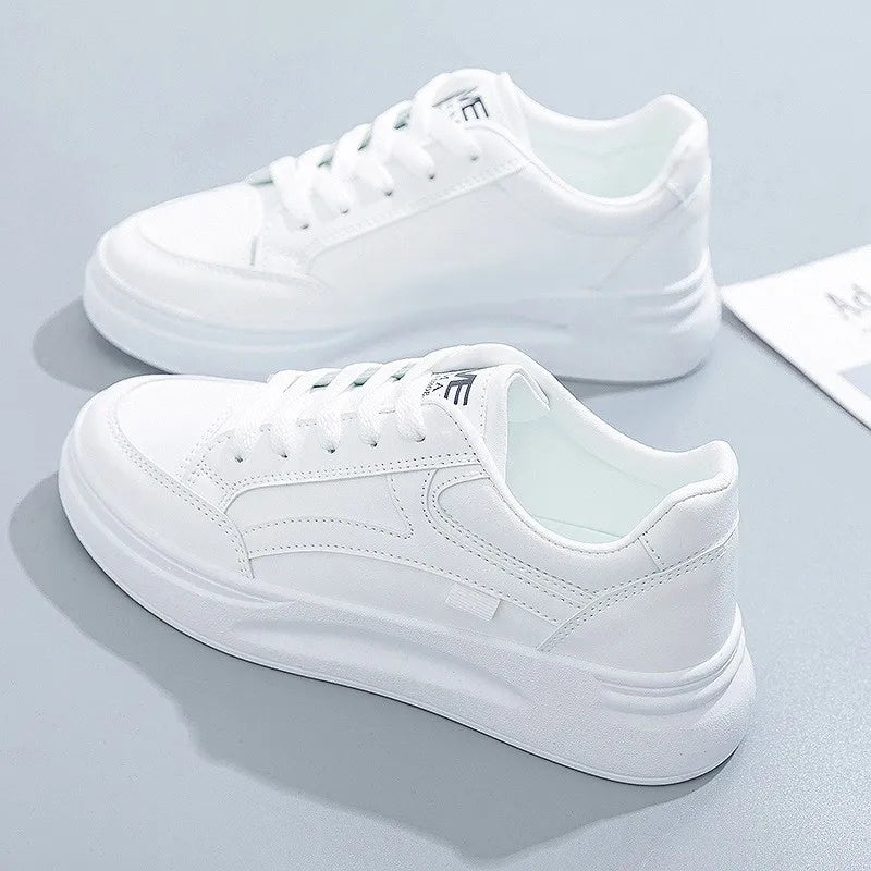Lace-Up Leisure Trainer – Chic Everyday Comfort Sneaker | Meave & Ivy