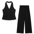 Halter Blazer Vest & Trouser Co-Ord Set – Tailored Suit | Meave & Ivy