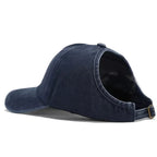 Washed Baseball Cap with Ponytail Opening