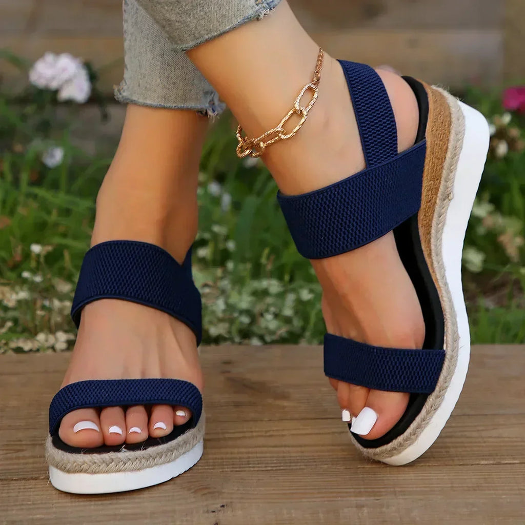 Double-Strap Espadrille Sandals – Summer Flatform Sandal | Meave & Ivy