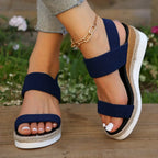 Double-Strap Espadrille Sandals – Summer Flatform Sandal | Meave & Ivy