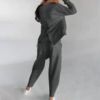 Women's Crew-Neck Sweatshirt and Cargo Jogger Set