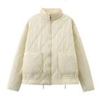 Quilted Everyday Jacket with Pocket Detail & Drawstring Waist