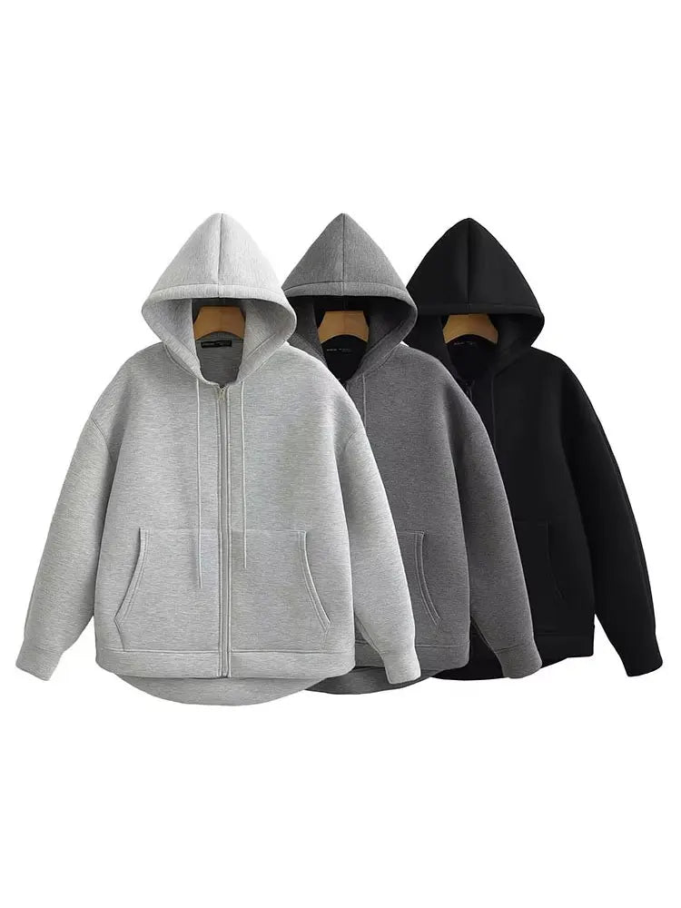 Hooded Zip Jacket – Relaxed Luxe Casual Outerwear | Meave & Ivy