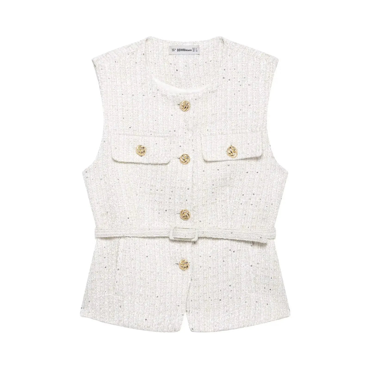 Belted Sleeveless Blazer Vest – Tailored Waistcoat | Meave & Ivy