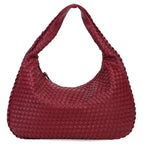 Woven Shoulder Bag with Luxe Braided Design – Textured Handbag