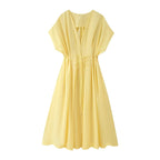 Lace Midi Dress – Elegant V-Neck Summer Dress | Meave & Ivy