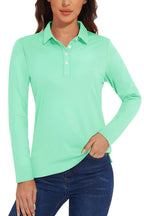 Long Sleeve Golf Polo – Performance Knit, 12 Colours
