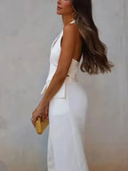 Halter Blazer Vest & Trouser Co-Ord Set – Tailored Suit | Meave & Ivy
