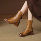 Women's Zip Boots – Soft Support for Every Step in Black or Brown