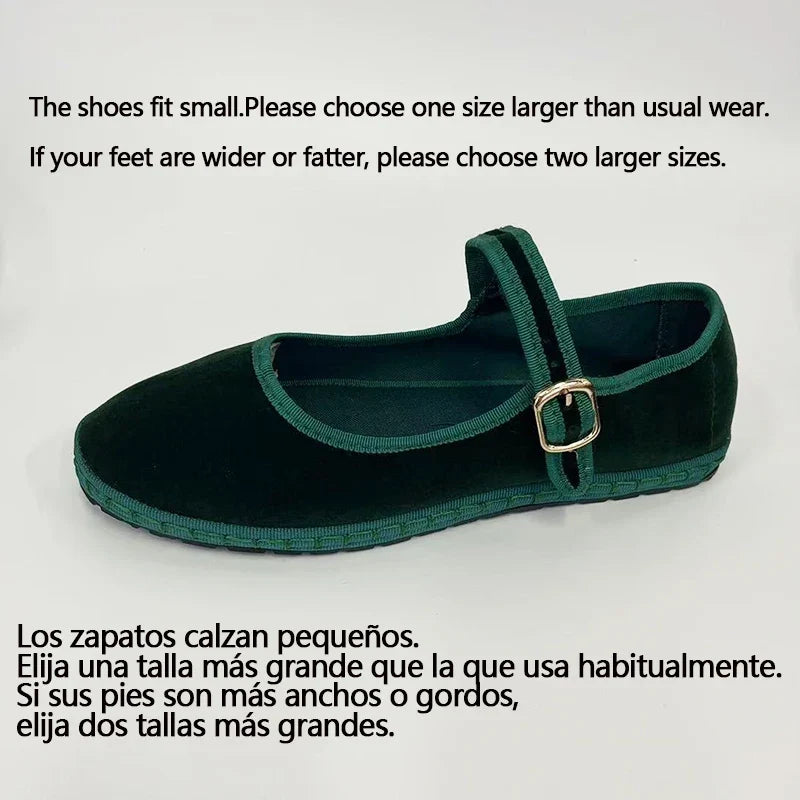 Velvet Mary Jane Ballet Flat – Luxurious Leisure Loafer | Meave & Ivy