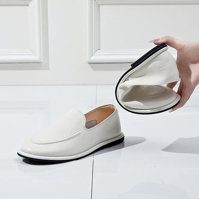 Genuine Leather Loafer – Soft Slip-On Flat | Meave & Ivy