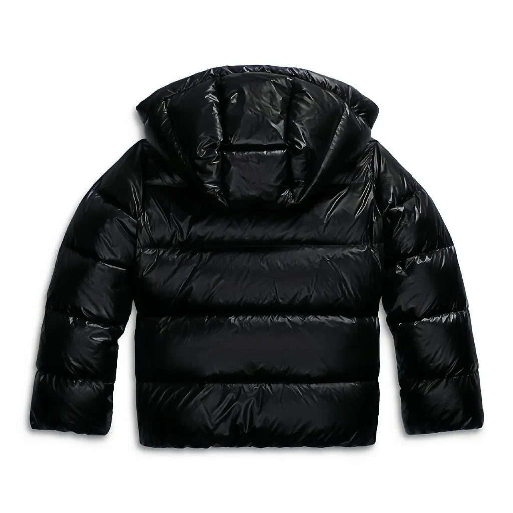 Women's Padded Winter Jacket with Hood and Glossy Finish – Water-Repellent