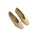 Square-Toe Leather Ballet Flats | Meave & Ivy