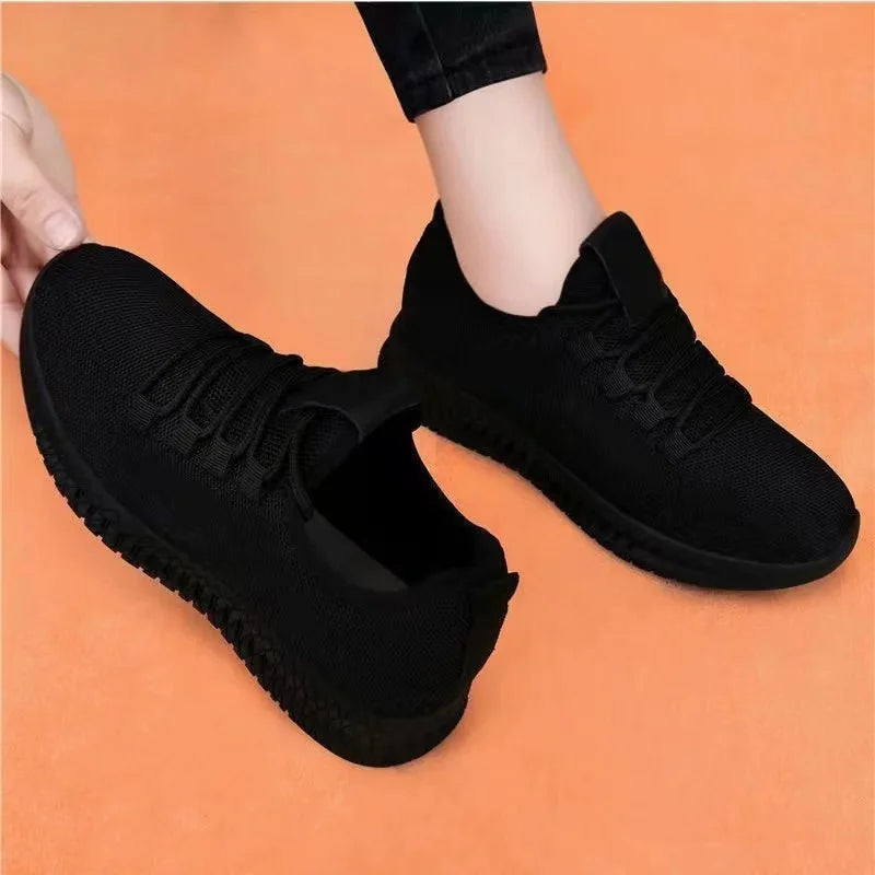Black Platform Sneaker – Elevated Street Style Trainer | Meave & Ivy