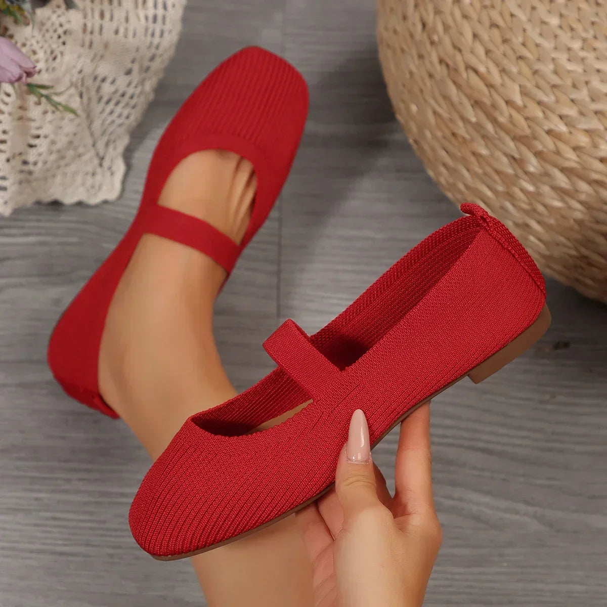 Knitted Ballet Flat – Comfortable Everyday Loafer | Meave & Ivy