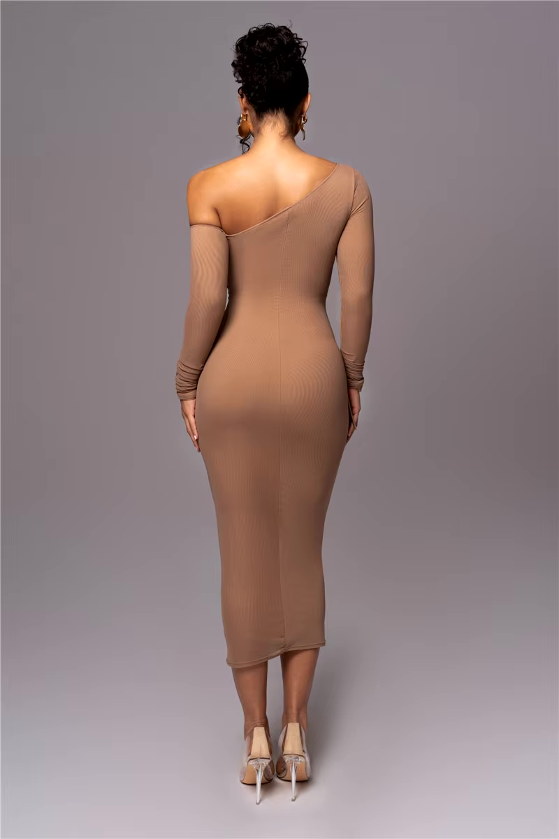 Bodycon Midi Dress – Soft Stretch Evening Dress