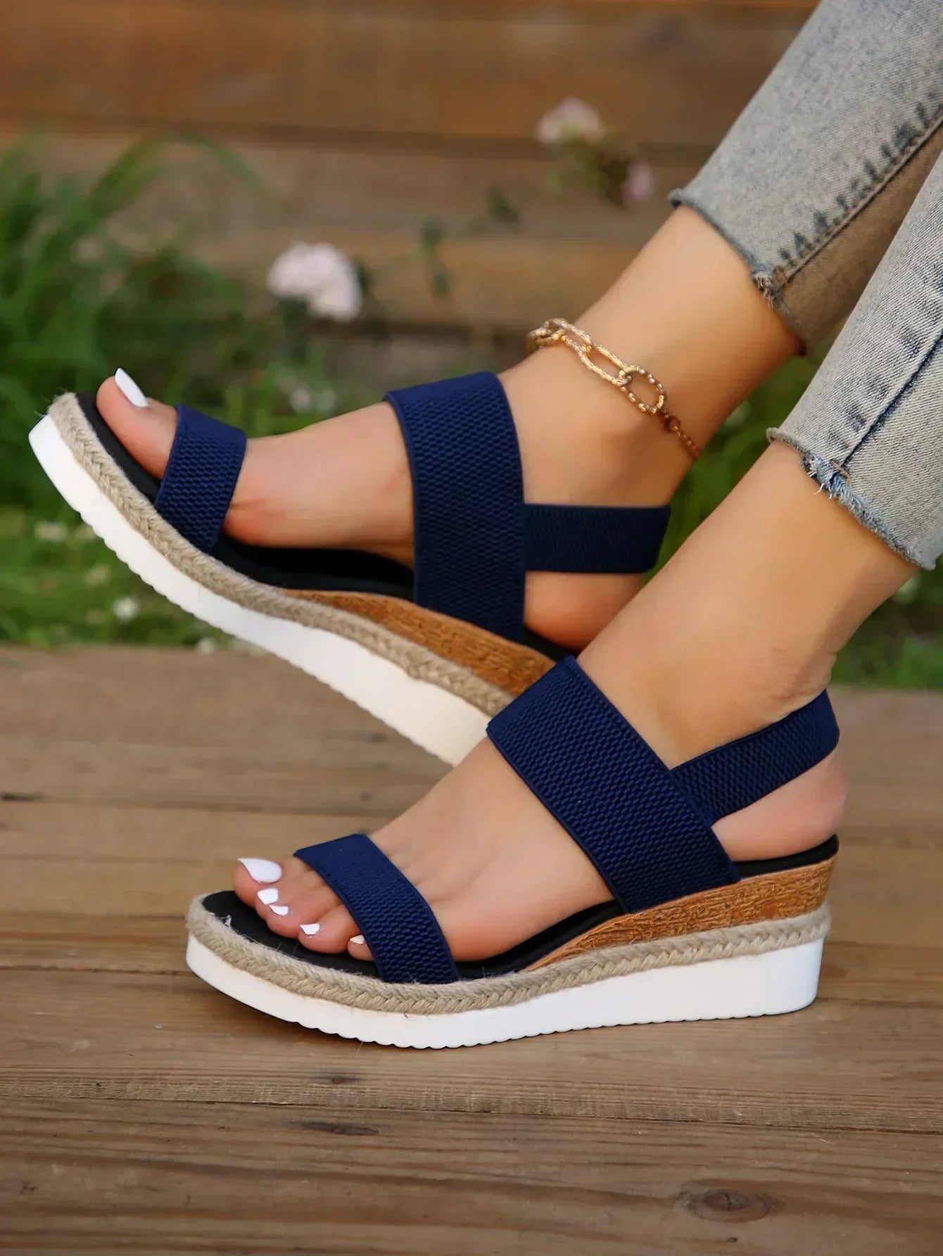 Double-Strap Espadrille Sandals – Summer Flatform Sandal | Meave & Ivy